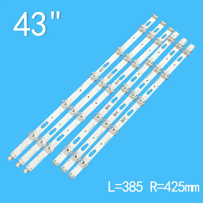 Tira de LED para UE43TU7172 UE43TU8072 UE43TU8070 CY-GT043HGAY1V CY-GE043HGER1V JL.D430A1330-408AL-M_V02 JL.D430A1330-408AR-M