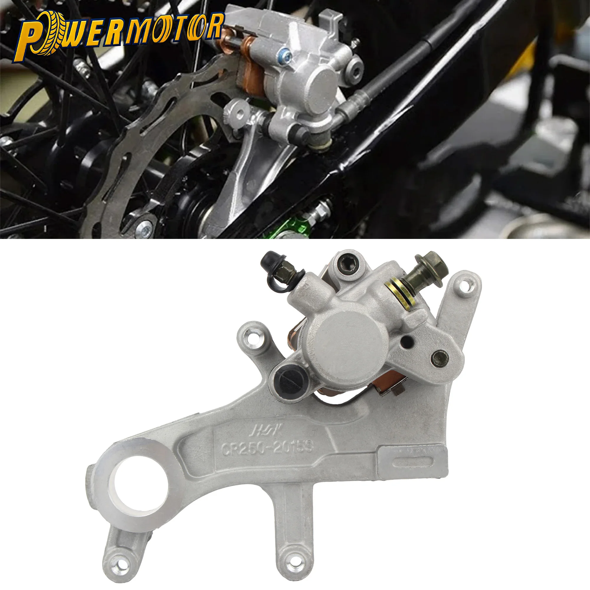 

For Honda ​CR125 CR250 CRF250R CRF250X CRF450R CRF450X KAYO T4 T6 MX6 Motocross Rear Brake Caliper With Brake Pads Accessories