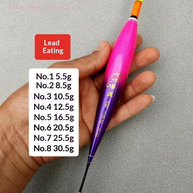 【M】Balsa Wood Fishing Floats High Visibility Bright Tops Multiple Sizes For Freshwater Lake River Fishing