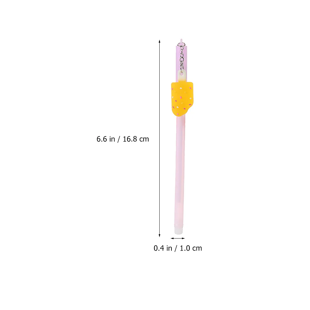 10Pcs Pendant Gel Pens Adorable Cartoon Style Long-Lasting Ink Smooth Writing Pens for Students Kids Teachers Office Signature