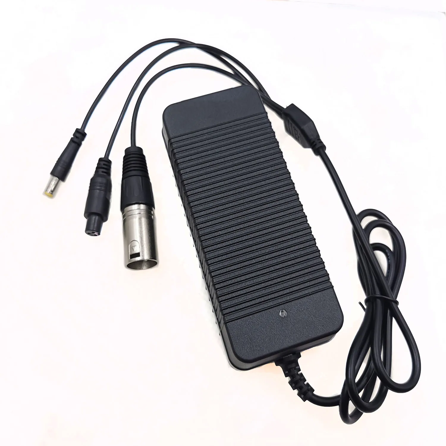 42v 2A charger for 36v Li-ion battery 10S 18650 battery connector  3 in1 DC5521&GX12 3Pin & Xlrm