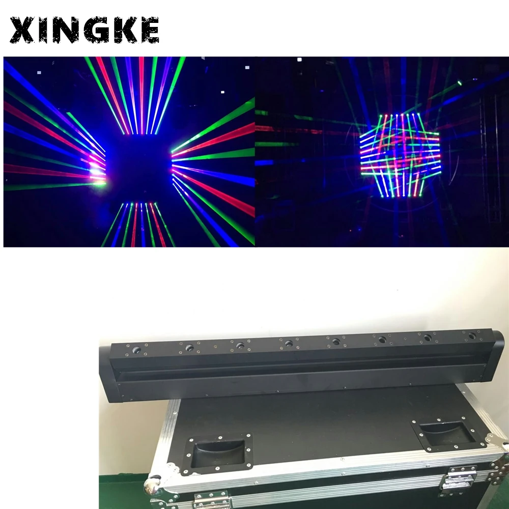 

6Pcs/Lot Wholesale 8 Eyes RGB Stage Effect Laser Bar Lighting for DJ Disco Party Wedding Moving Head