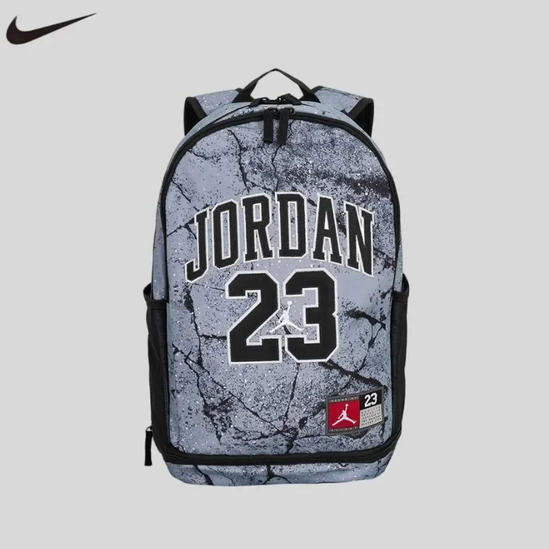 Nike Unisex Backpack Sports Bag Travel Bag Lightweight Multi Pocket School Commuter Storage Daypack JD2433009AD-001