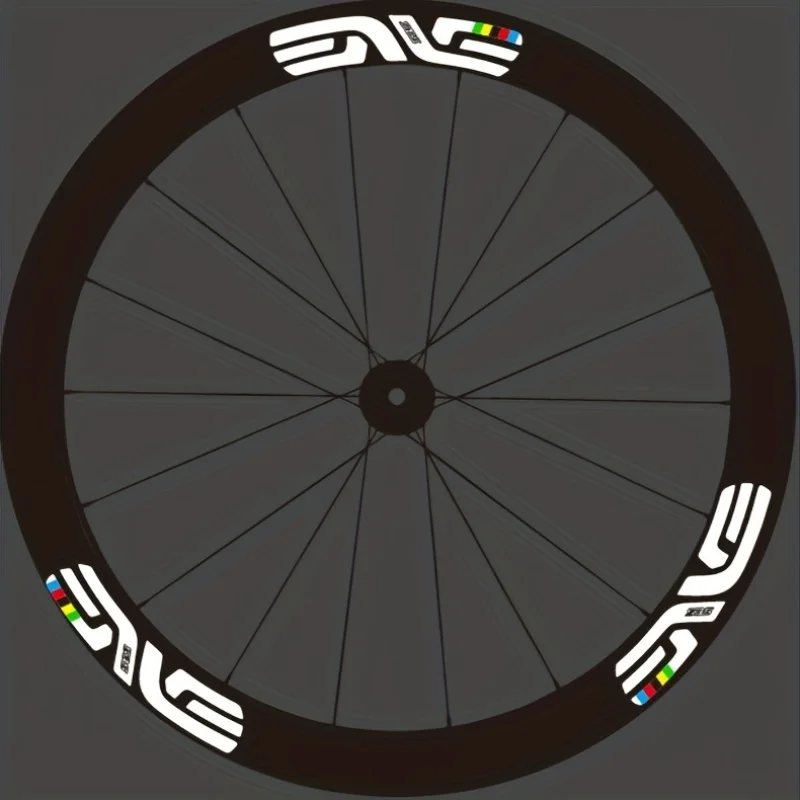 12 pegatinas de PVC de vinilo duradero y vibrante para radios de bicicleta, llantas, portátiles, cascos y decoración DIY