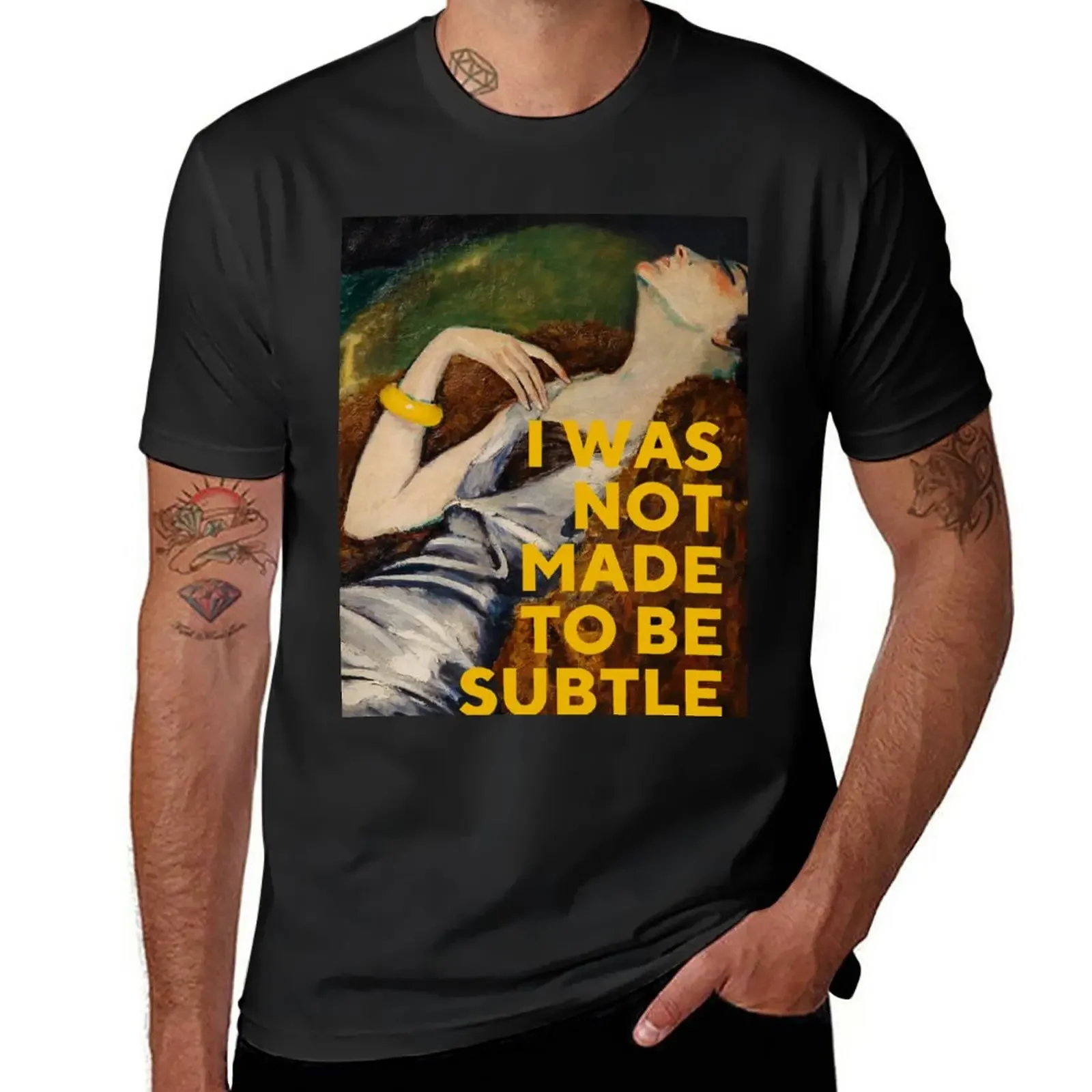 

New I Was Not Made To Be Subtle T-Shirt sweat shirts Short t-shirt tees boys animal print shirt plain black t shirts men