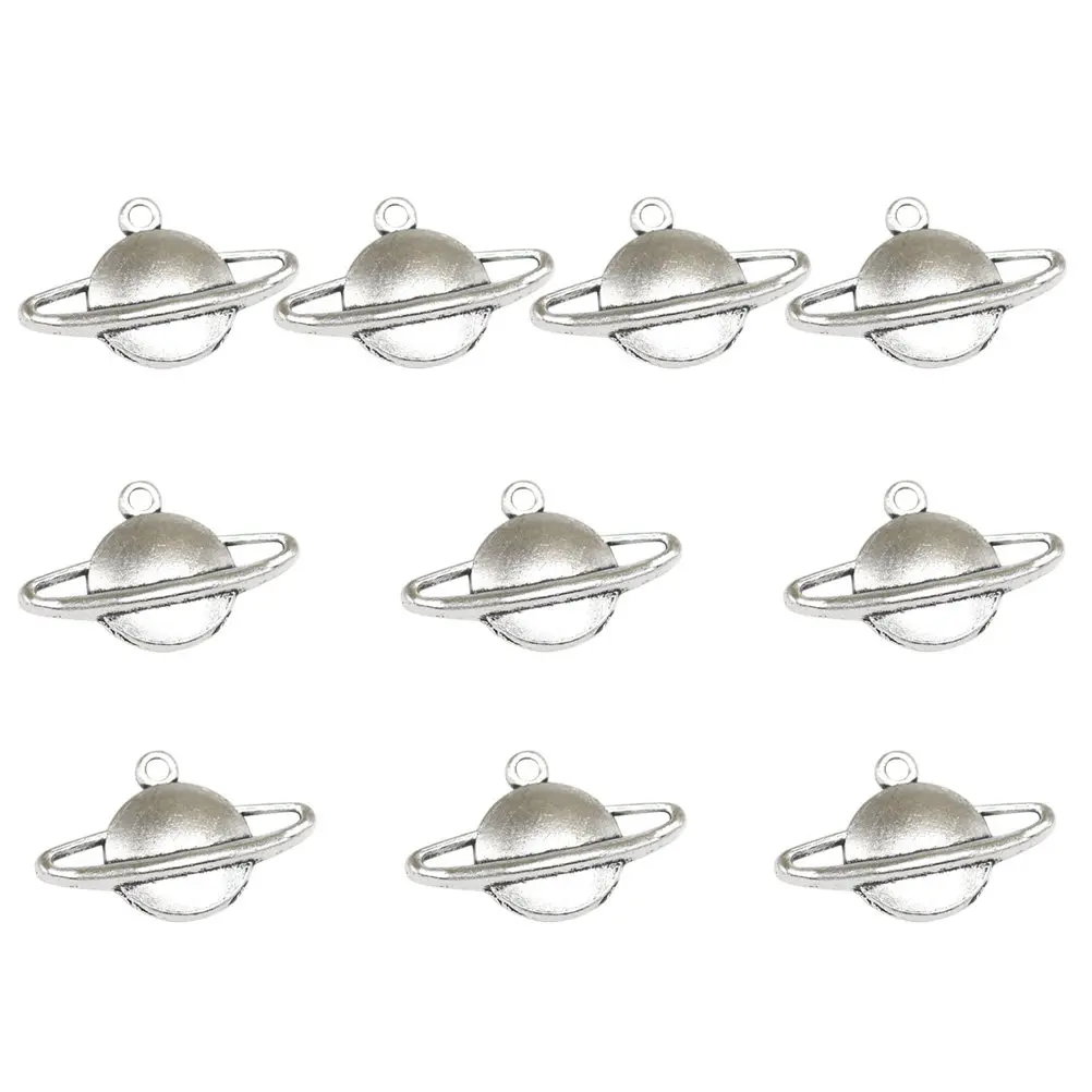 10Pcs Charm Pendants Vintage Alloy Jewelry Supplies for Necklace Bracelet Dangle Anklet Keychain Cellphone