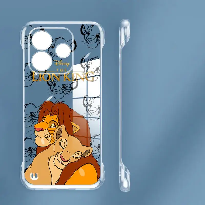 The King Lion Simba Animaton phone case for Redmi note 14 pro plus cases 13 5g 12Pro 13pro 10 12 borderless cooling clear funda