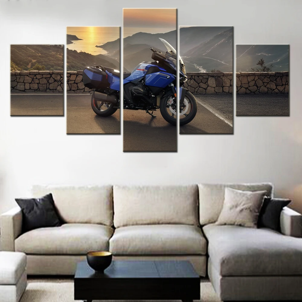 5 Pieces Canvas Wall Arts Poster Painting Bikes R1300 RT Impulse Wallpaper Home Decor Picture Printing For Living Room Mural Art