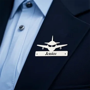 Brož s názvem letadla na míru, ideální dárek pro letecké nadšence, vhodná pro muže i ženy. 8 nejlepší prodej brož s letadlem - №6