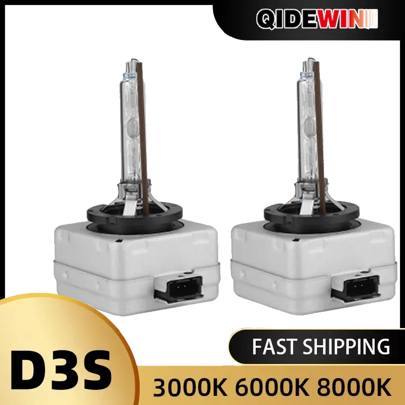 

NEW QIDEWIN D1S D2R HID D2S D3S D4S Upgraded OEM D3S Xenon HID Headlight Bulbs 3000K 6000K 8000K Headlamp Replacement