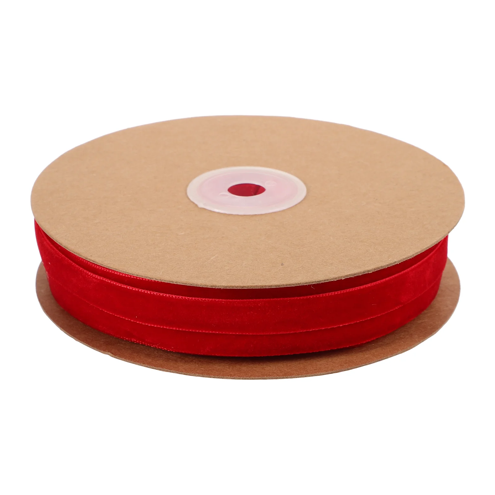 1 Roll Solid Color Flocking Ribbon for Crafting and Hair Bows Decorative Wrapping Ribbon Single Face Flocking Ribbon for Bows