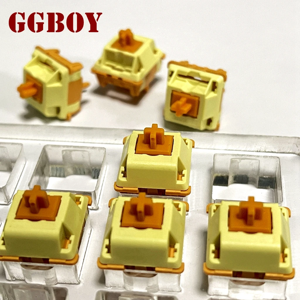 GGBOY Maple Leaf Banana Split Switch 5 Pins 60g Holy Panda Tactile Mechanical Keyboard Gaming Switch Lubricated For PC Switches