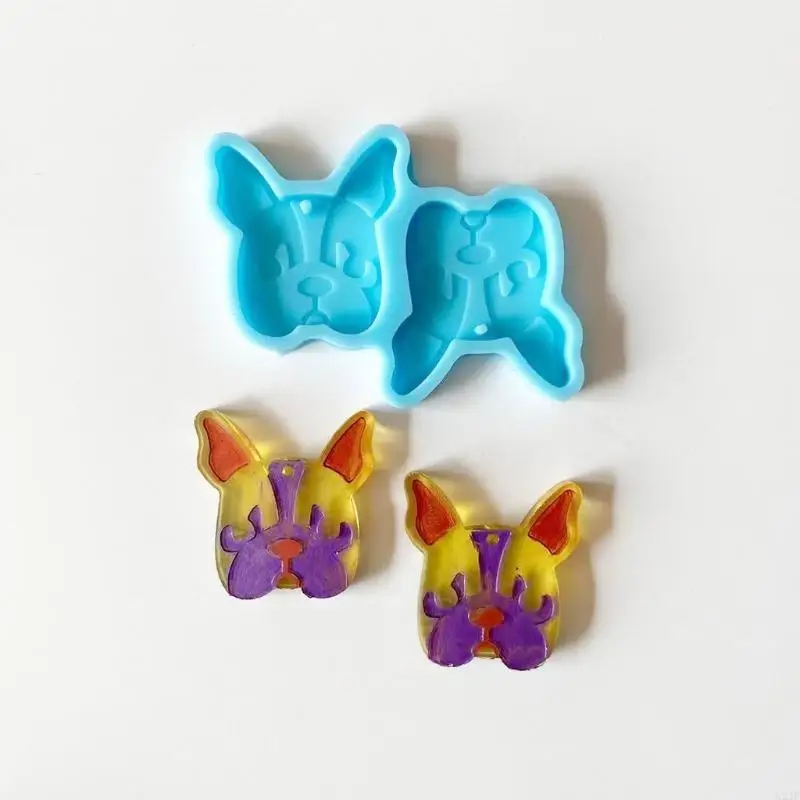 Cats Fish Rabbit Earrings Epoxy Mold DIY Pendant Jewelry Crafting Mould