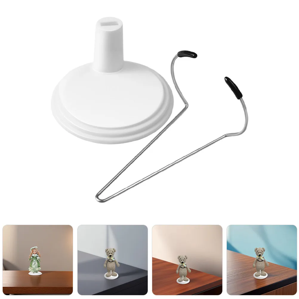 

2Pcs Adjustable Plastic Display Stand for Action Figures Collectibles Support Base Holder Stable Space Saving Decorative