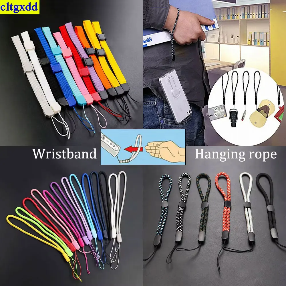 Cltgxdd 2 Piece Adjustable Wristband Suitable for Mobile Game Consoles, Miniature Cameras, USB Flash Drives, Keychain Lanyards