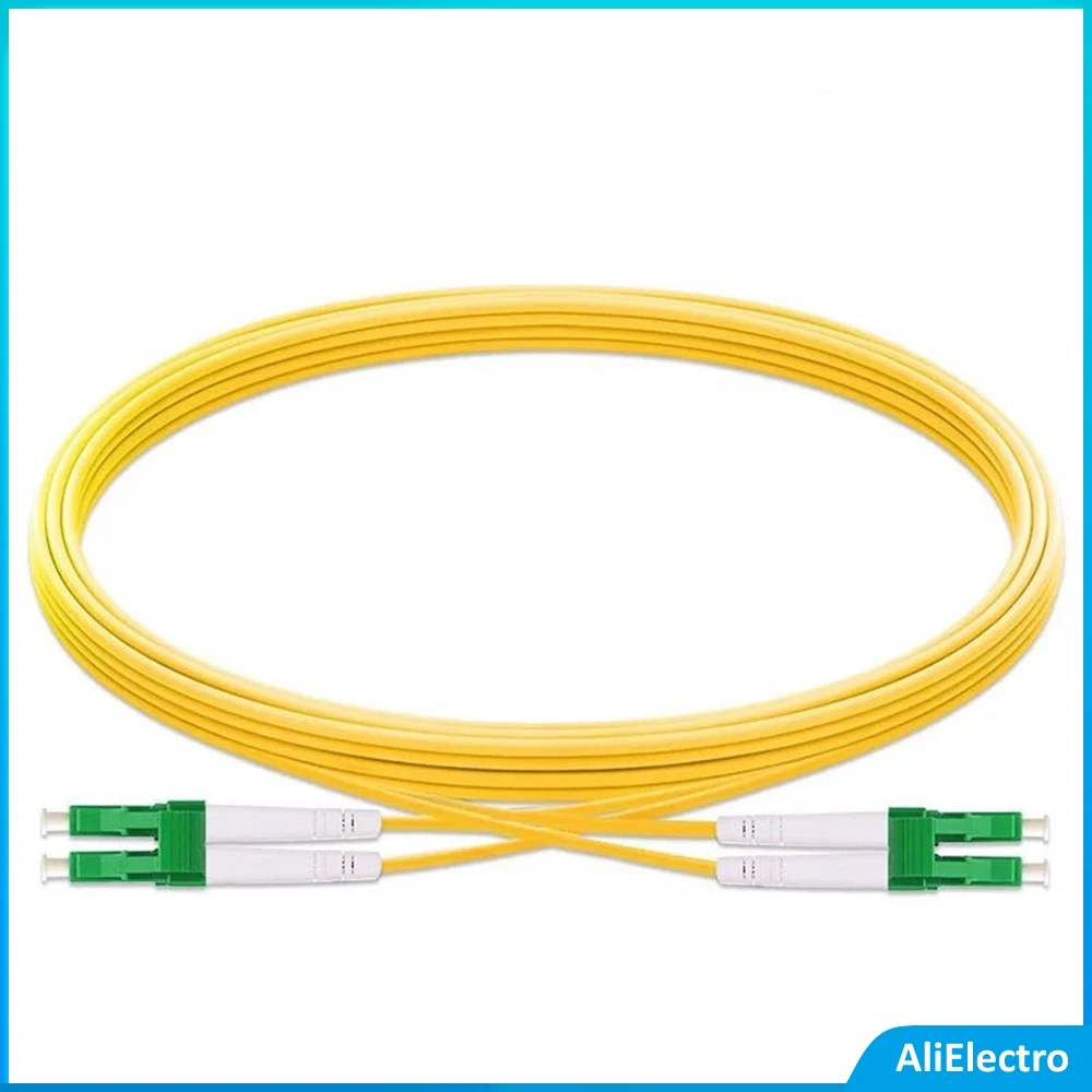 

10pcs/lot 1.5Meters LC/APC - LC/APC Fiber Patch Cord,FTTH,Duplex Single Mode Cable,Length