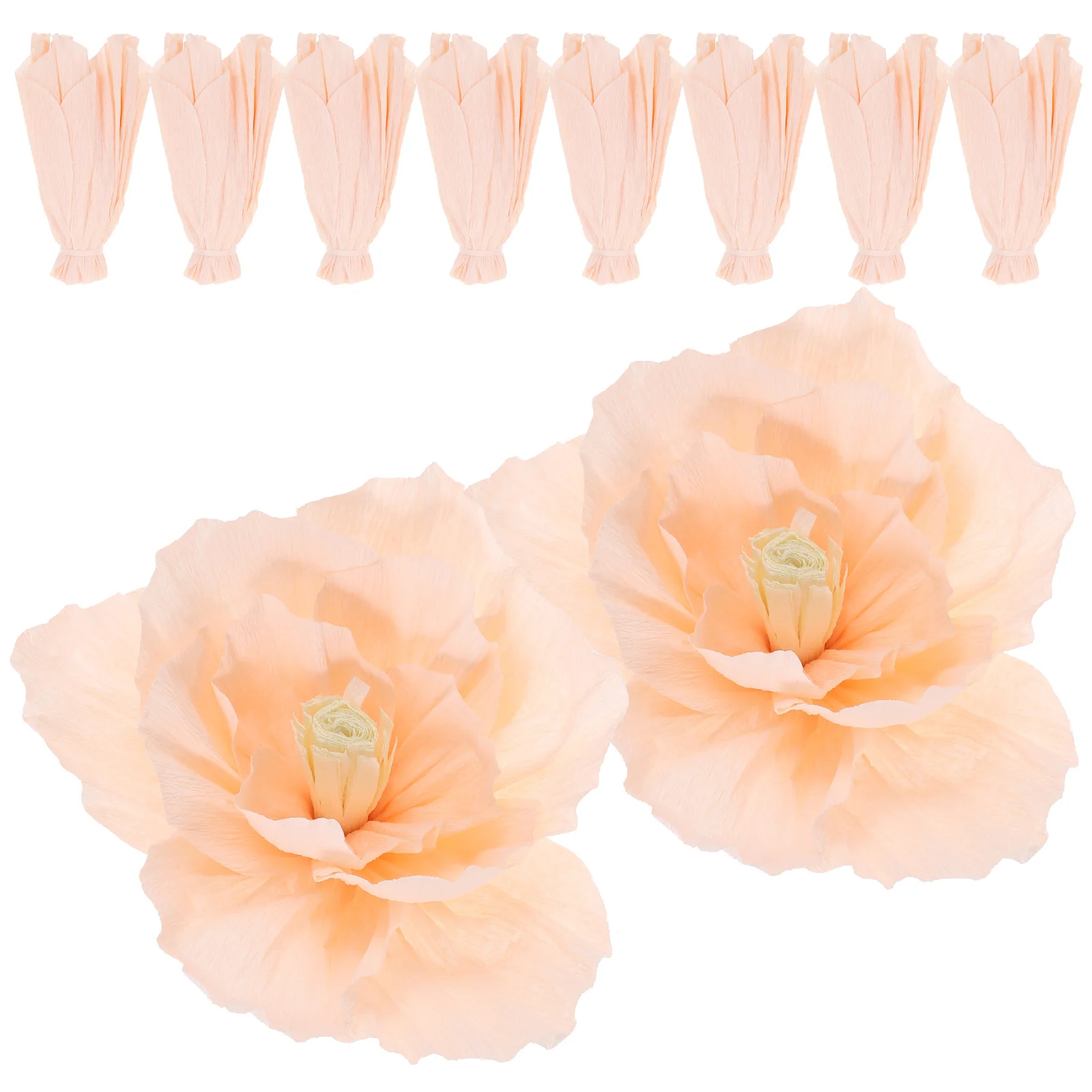 

10 Pcs Pink Paper Flower Decoration 20cm Home Party Wedding Craft Flowers for Decorations Large Bright Color Birthday