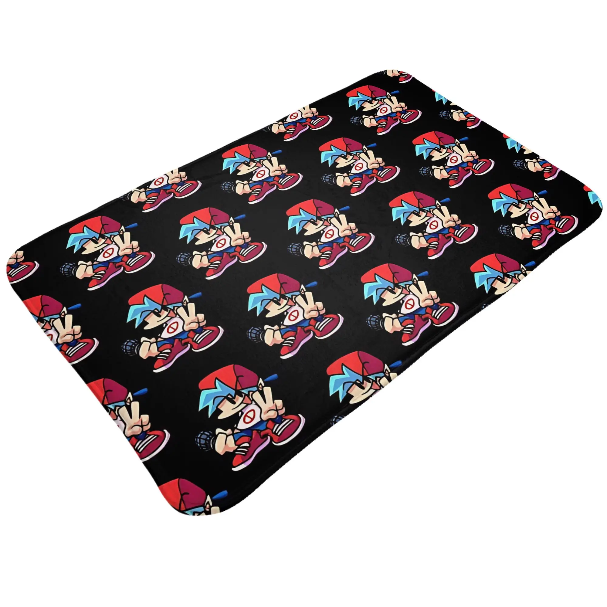 Friday Night Funkin Friday night  Decorations Bathroom Mat FNF Doormat Kitchen Carpet Outdoor Rug Home Decor