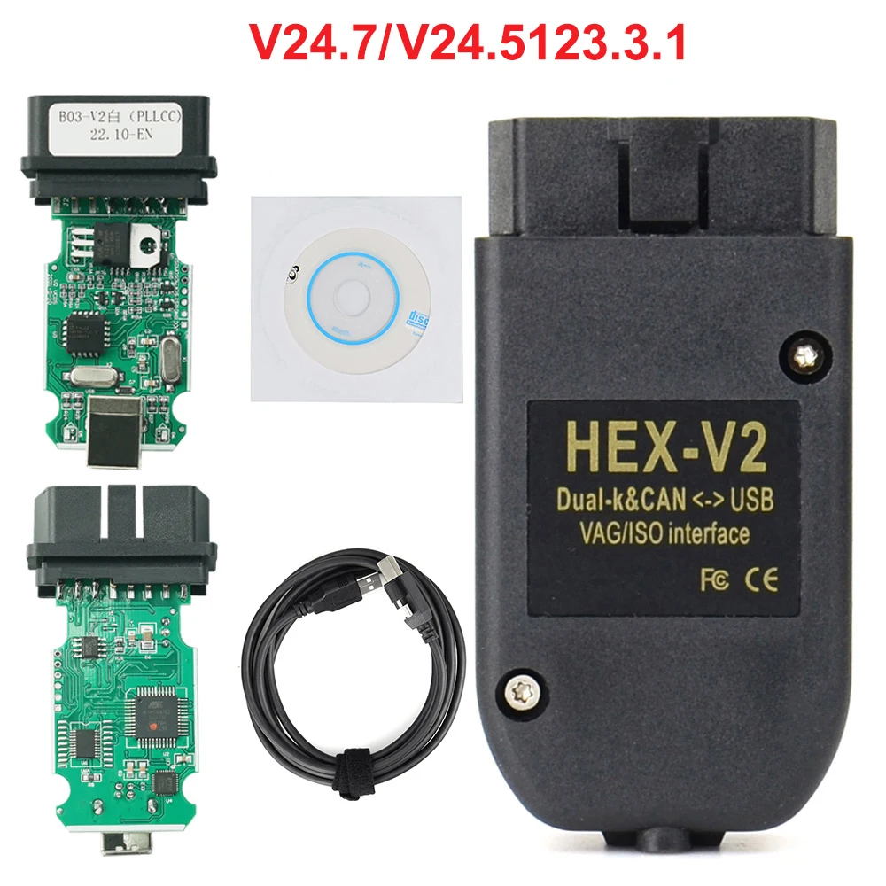 

Atmega162 + 16V8 24,7 VAG сканер инструментальный кабель OBD2 диагностический многоязычный HEX V2 VAG COM для Audi SKODA VW Car