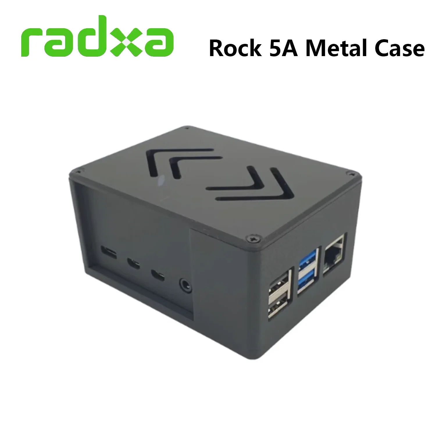 Radxa Rock 5A Metal Case With CPU Cooling Fan Optional Bracket