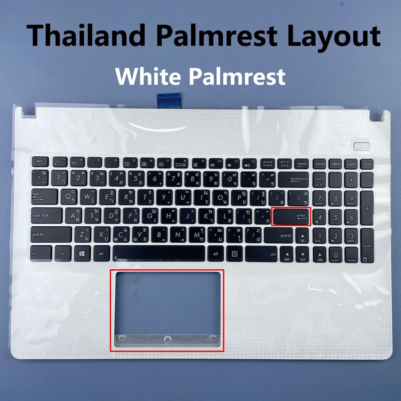 UK Thailand Palmrest Laptop Keyboard Bezel for ASUS X501U X501XE X501 X501EI X501A X501X Pink&White Cover TI UK Layout