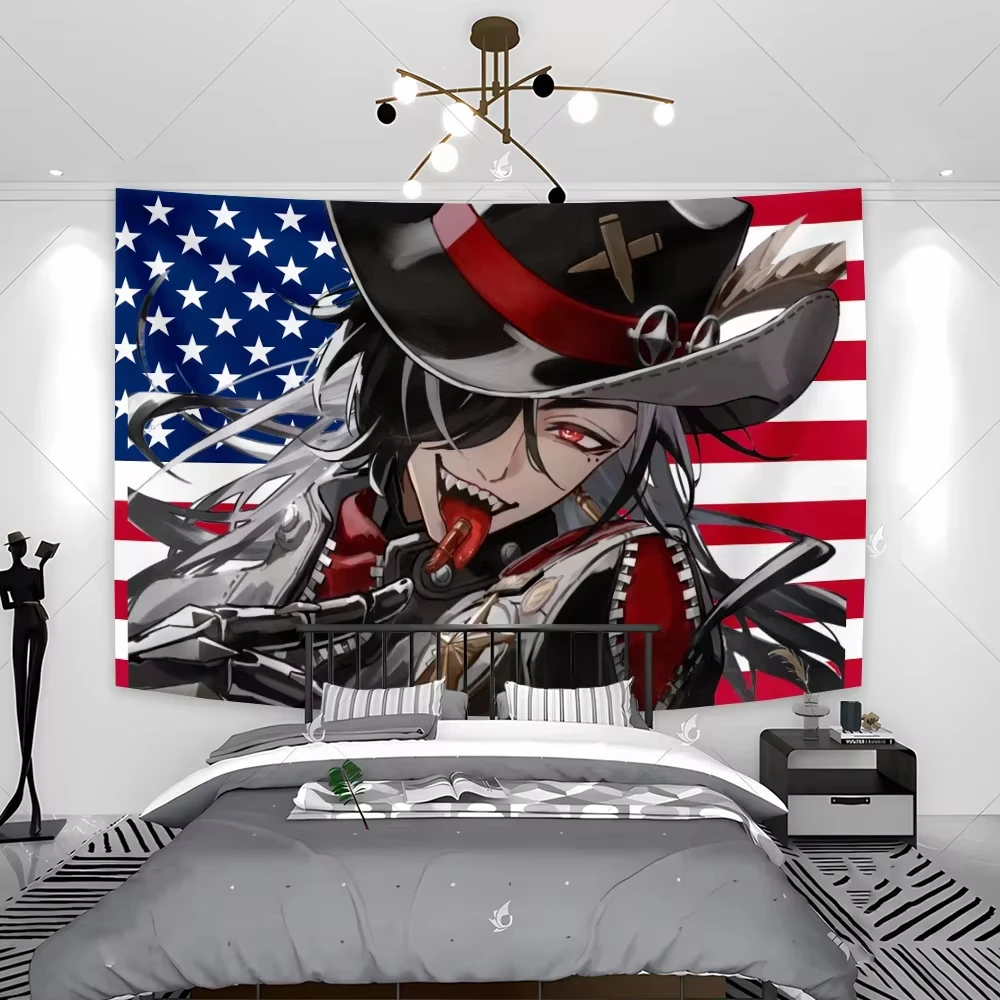 

Boothill Tapestry Honkai Star Rail Wall Hanging Cartoons Anime Tapestrys Room Decor Aesthetic Manga Tapestries Home Decoration