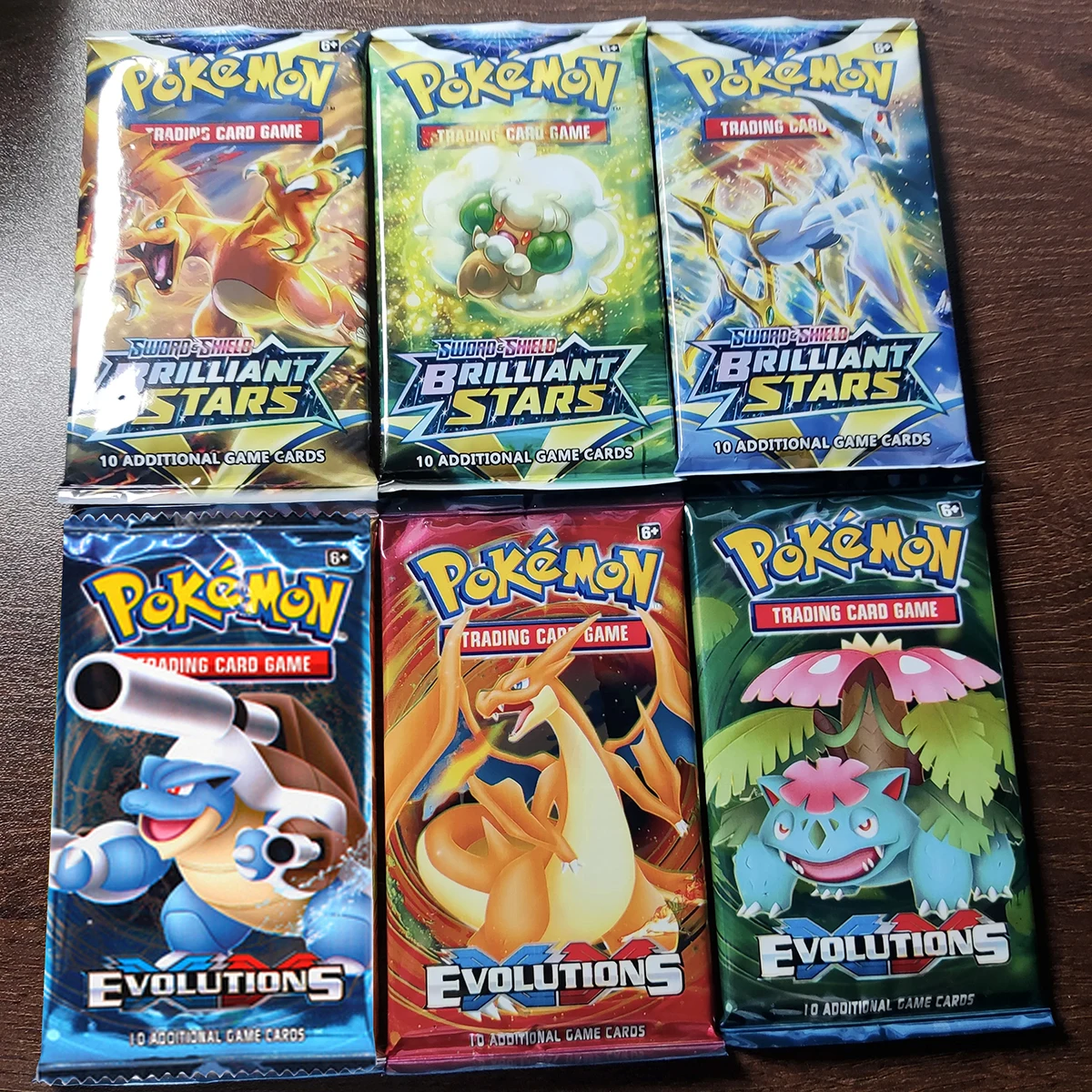 Pokémon Collectible Trading Card Game, Chilling Reign, Brilliant Stars, Premium Battle Booster, Selado, Presentes de brinquedo, 1 Bags, 10pcs