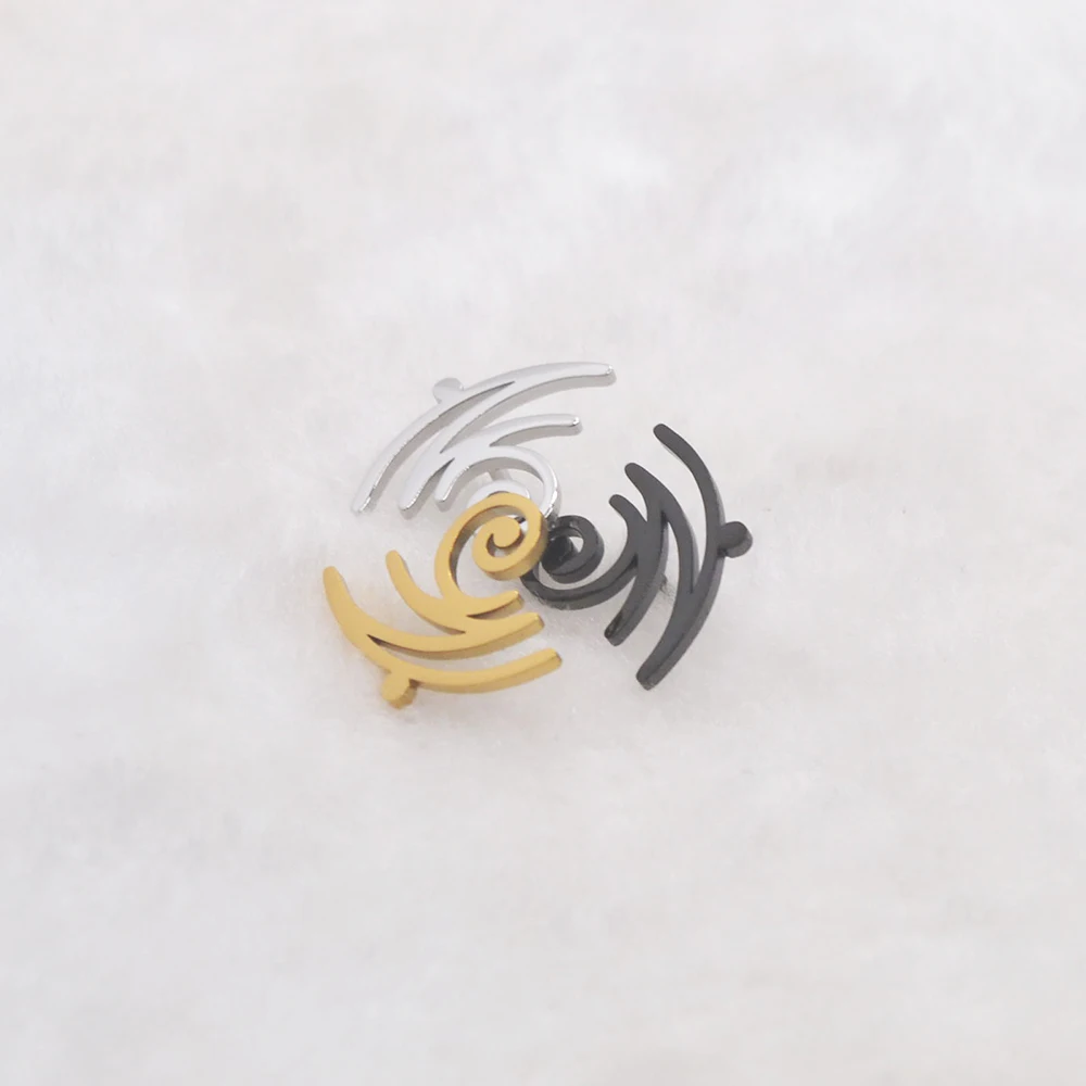 الحد الأدنى تصميم واي فاي الفولاذ المقاوم للصدأ فراشة المشبك بروش دبوس معدني عصري ملحق ديكور فريد ​