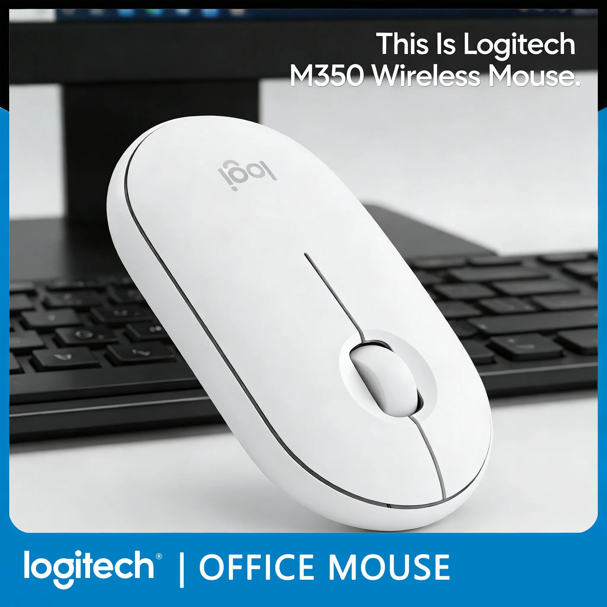 

Бесшумная мышь M350: бесшумная, компактная, портативная, для офиса