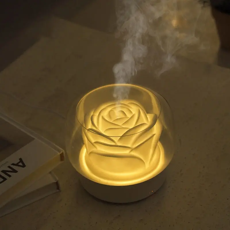 New Flower Shaped Air Humidifier Mini Ultrasonic Essential Oil Home Automatic Fragrance Expanding Machine