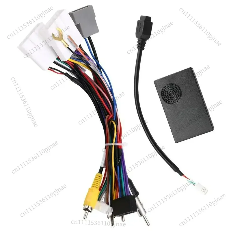 16PIN Power Wiring Harness Plug With CANBUS Box Decoder Fit For X-Trail Qashqai J10 J11 Juke NP300 Android Stereo Upgrade Parts