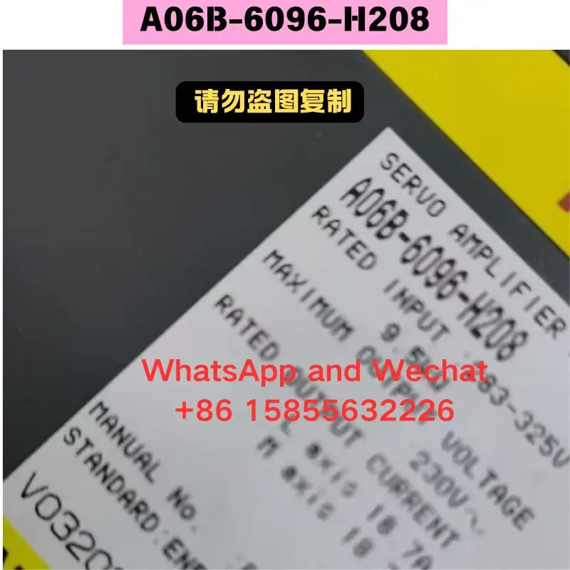 

Использованный драйвер A06B-6096-H208. Функциональный тест пройден.