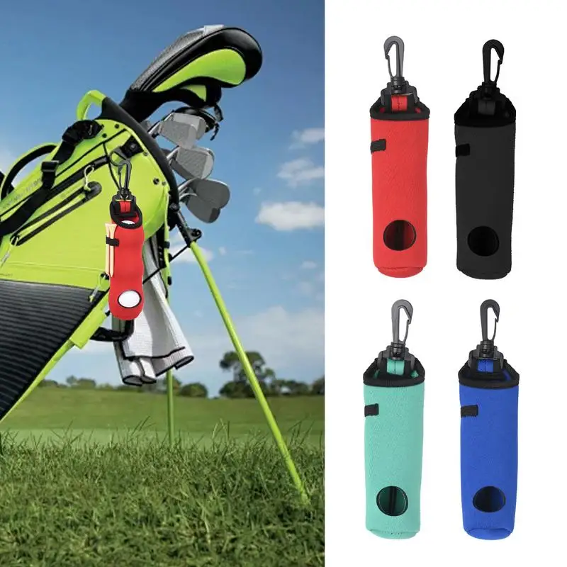 Golf Ball Tee Carry Bag Golf Waist Bag Women Portable Golf Carrying Bag Belt Clip Multi-Color Golfer Sports Accessories