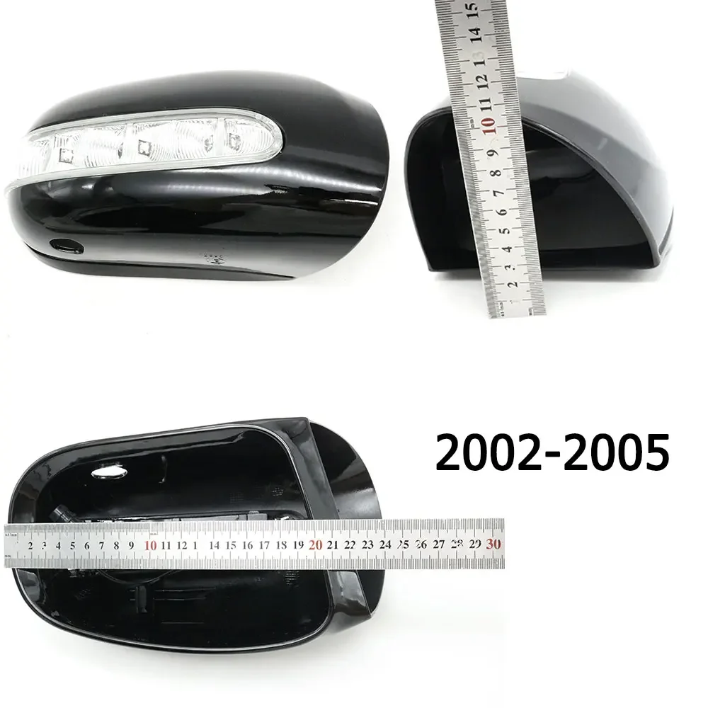 Side Mirror Heated Glass Lens Rearview Housing with Turn Signal Lamp For Mercedes-Benz S-Class W220 S280 S320 S430 98-05