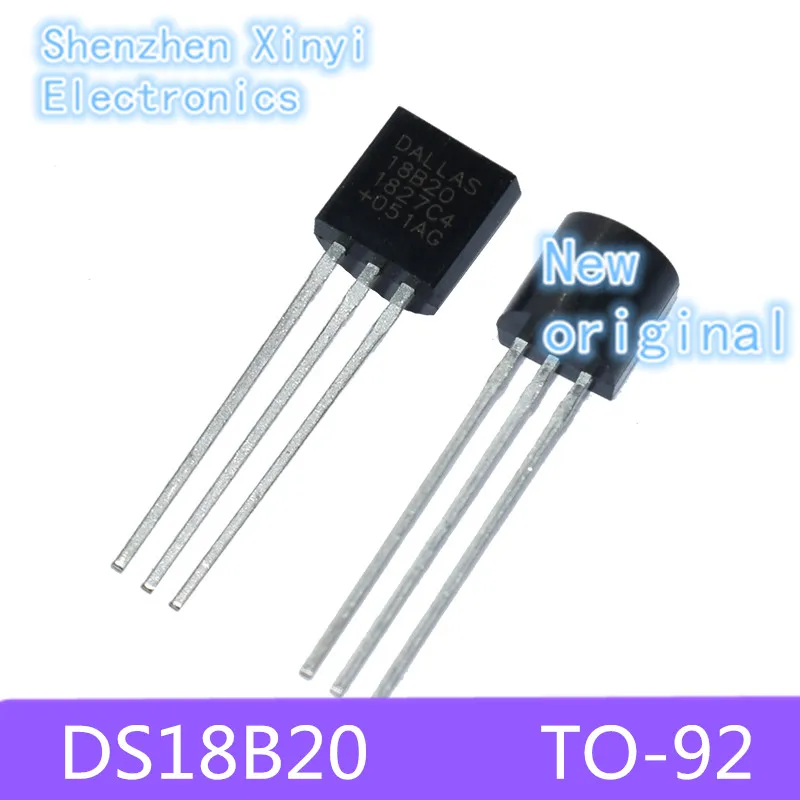 Novo e original DS18B DS18B20 18B20 Precisão do sensor de temperatura digital ± 1% TO-92