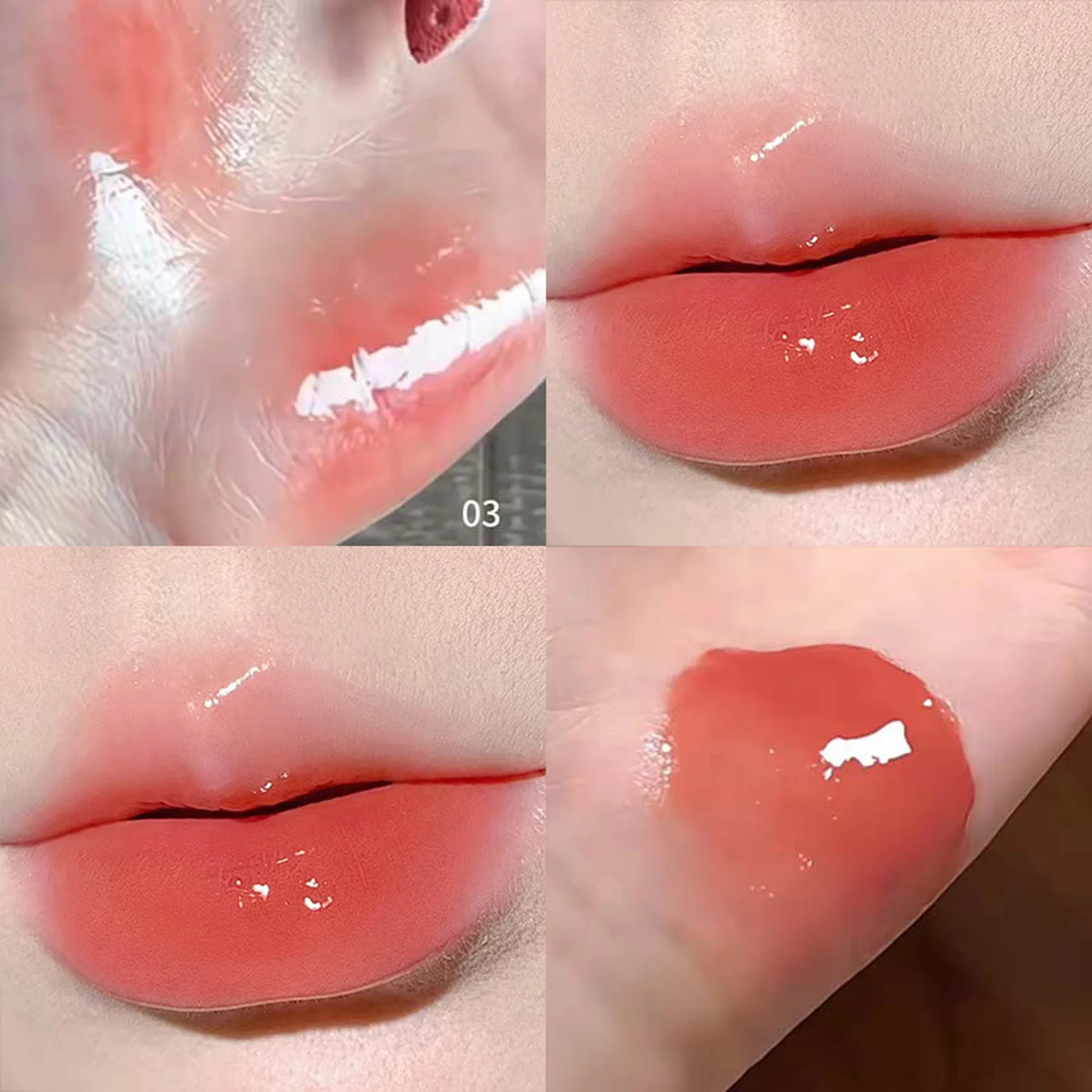 Sweet Light Mirror Lip glaze Long-lasting non-stick cup Low saturation hydrating toot Lips Lip gloss