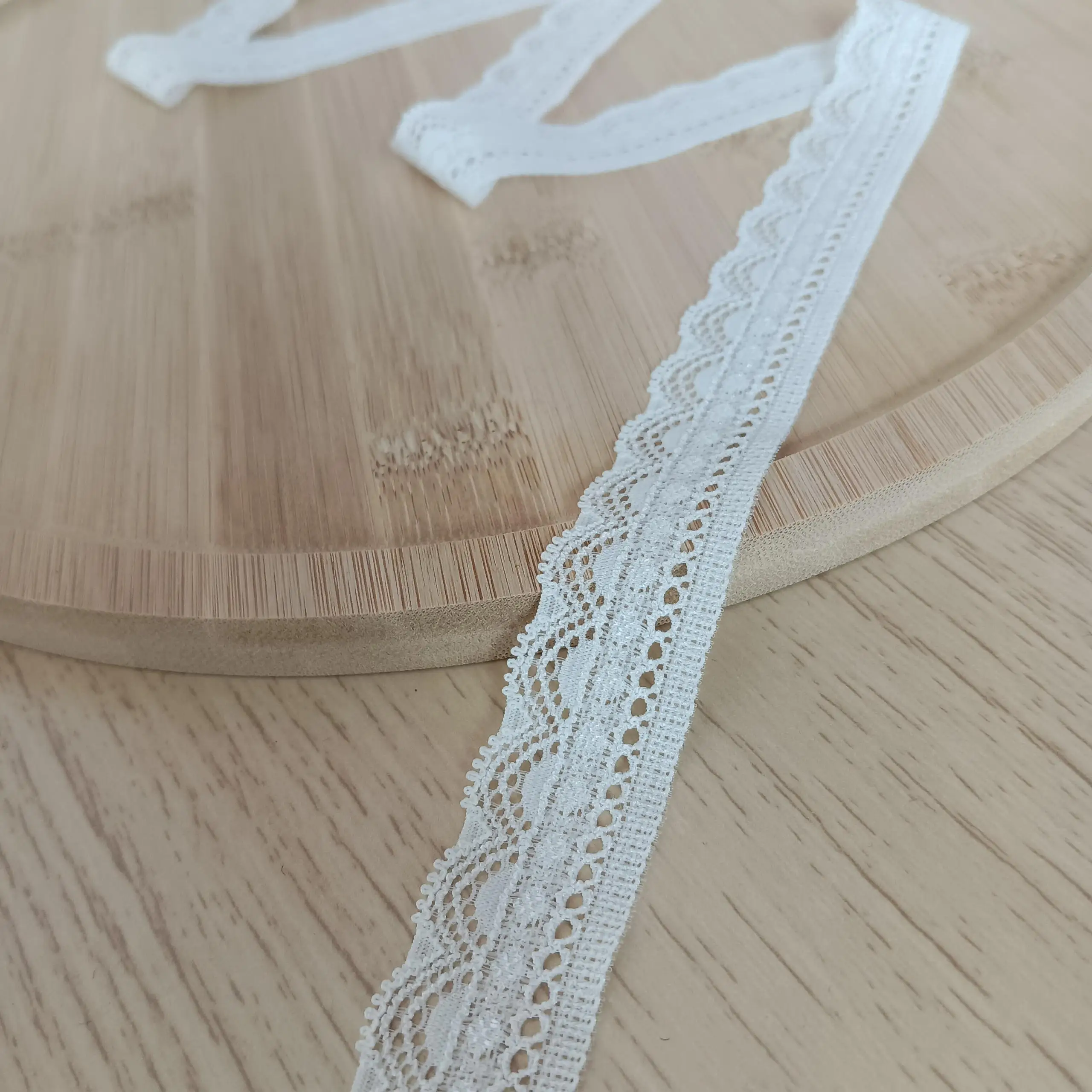 S1728 18-5 2cm white lace trim for underwear, Pressed Lace Clothes Sskirt Underwear Sewing Accessories