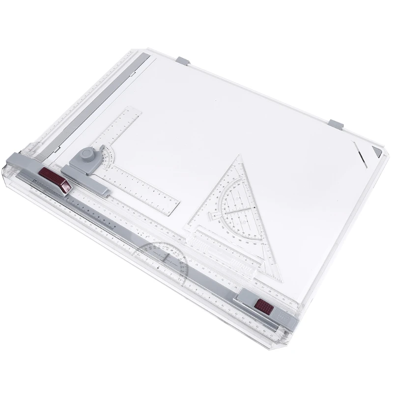 TableA3 37x51cm Drawing Board Adjustable Parallel with Clear Rule Graphics