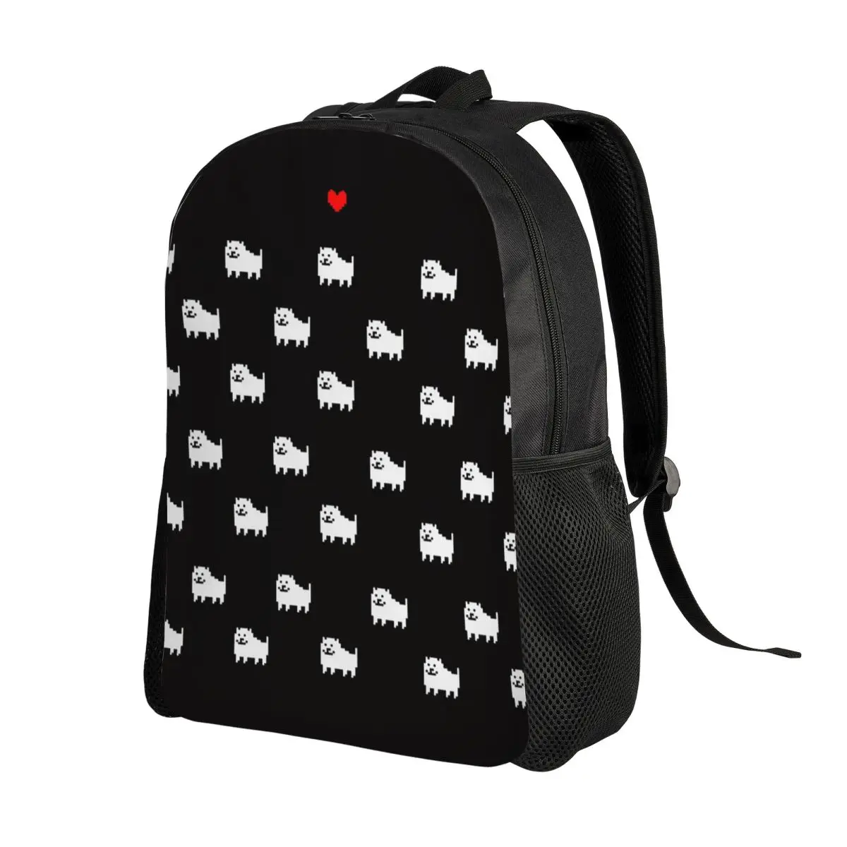 Undertale Dog Heart Backpack Daypack Large Capacity Children BookBag School Bag Shoulder Bags for Men Women