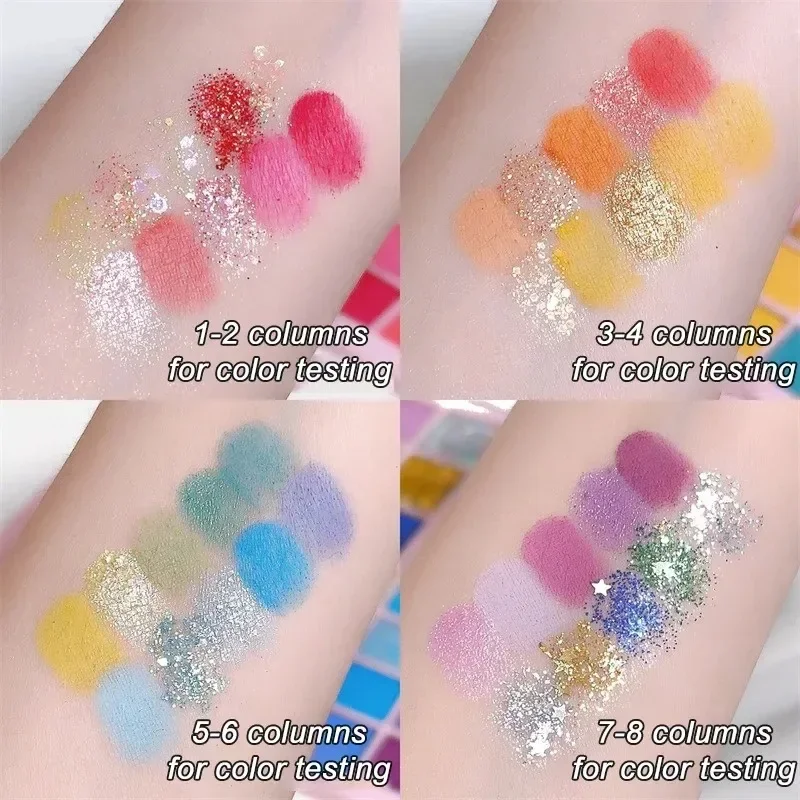 สีสัน Rainbow Matte Pearlescent Eye Shadow Palette 40 สีเด็ก Stage Palette อายแชโดว์แต่งหน้าเครื่องสําอางเกาหลี