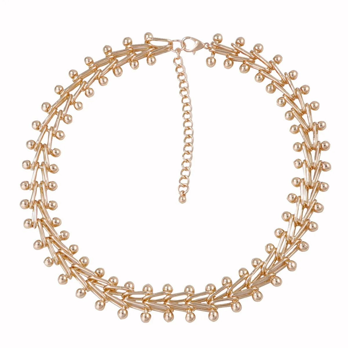 2025 New ZAA Vintage Golden Horseshoe Buckle Metal Clavicle Chains Necklaces for Women Holiday Party Jewelry Gifts