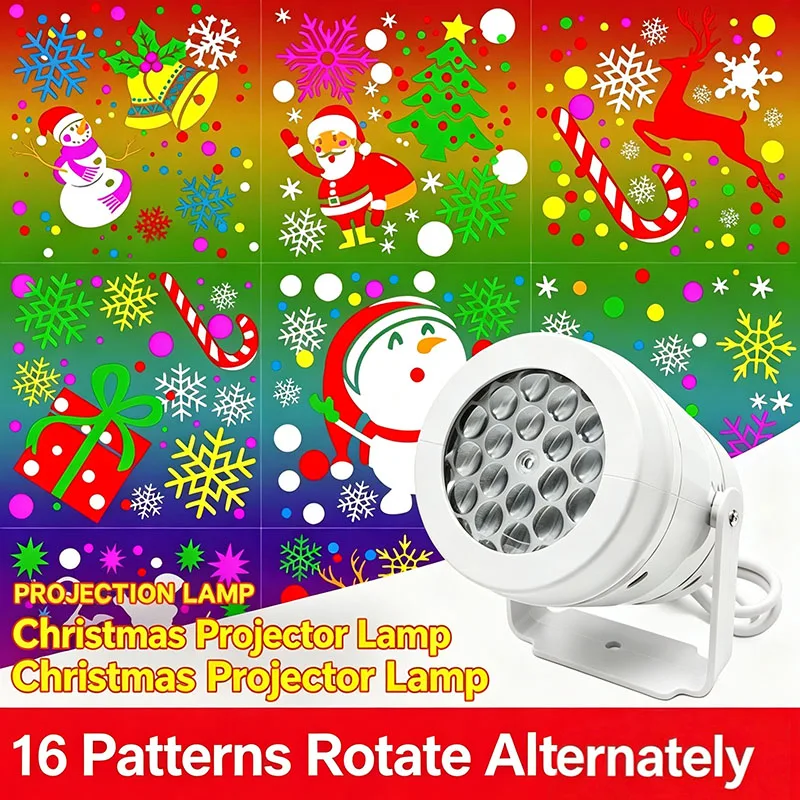 Xmas Holiday Kids Ocean Projector Lamp, Cartoon LED Night Light for Bedroom Party Stage Decoration