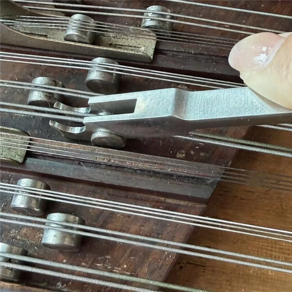 Picture 7: Multi-functional Yangqin Tuning Wrench, Compact String Adjustment Tool For Roller Tuning, String Lifting And Rust Removal