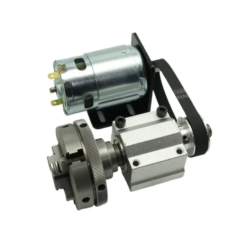 1Pcs micro lathe woodworking machine 3/4 jaw chuck spindle assembly rotating chuck
