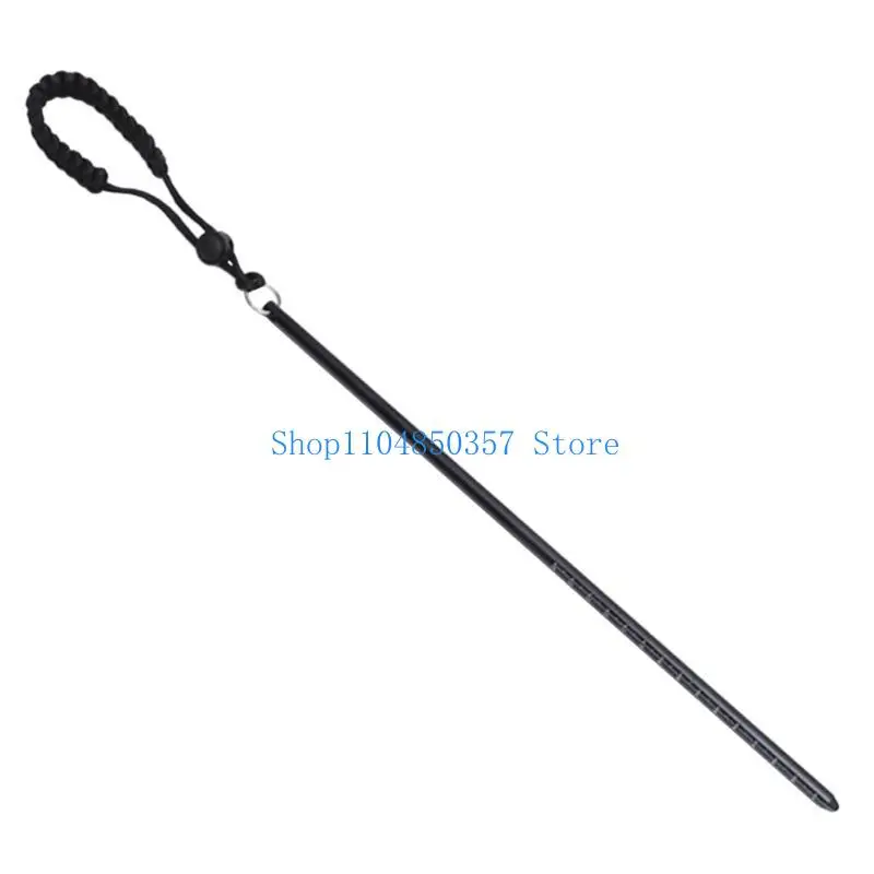 

652F Scubas Diving Sticks, Aluminum Lobsters Tickle Sticks Pointer Rod with Measurement & Adjustable Lanyard for Underwaters