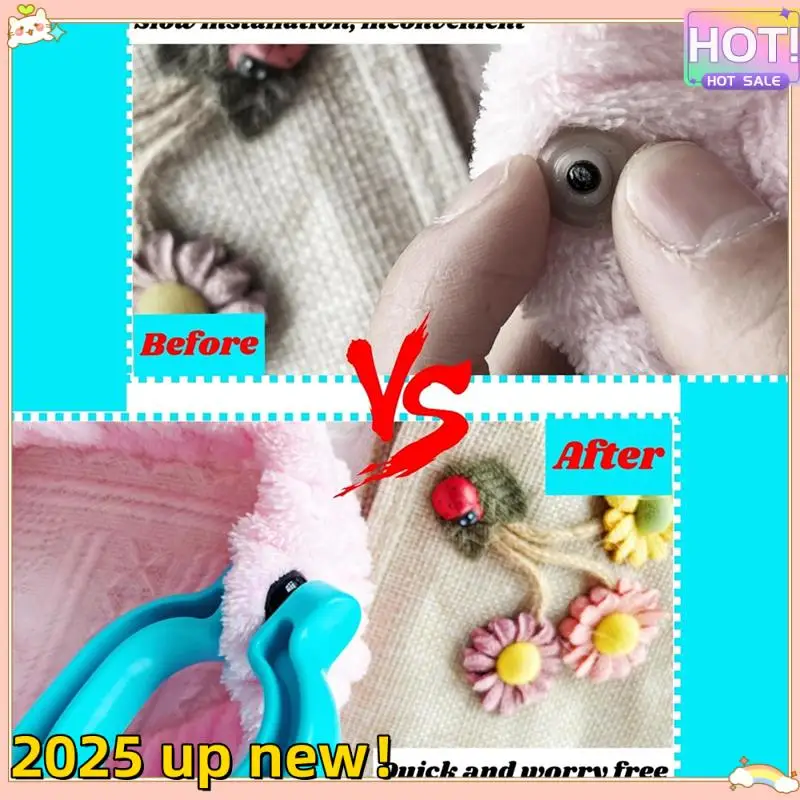 Stylish-Safety Eye Auxiliary Tool Safety Eyes Crochet Tools For Assorted Crochet And Sewing Projects Purpler