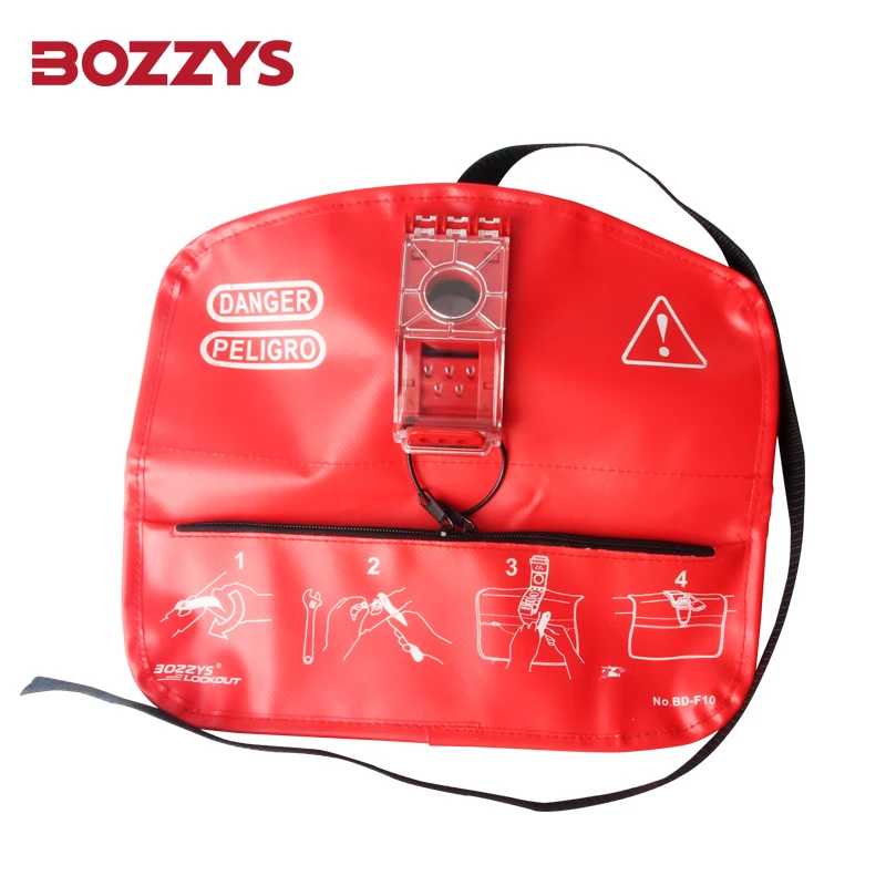 

BOZZYS Zinc Alloy Flanged Safety Handle-Off Ball Valve Lockout Bag in Various Sizes Prevents Accidental Operation