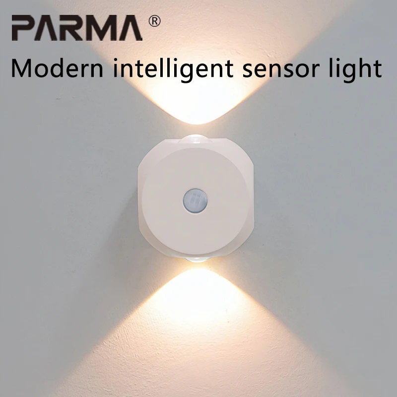 

Интеллектуальная лампа с датчиком движения, которая автоматически включается, когда рядом кто-то есть. Настенный светильник для лестничных пролетов.