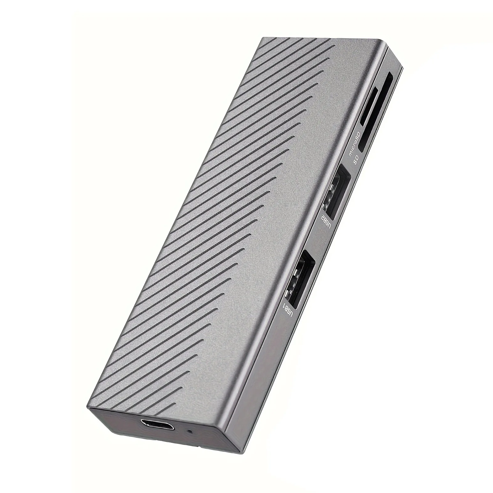 5 IN 1 USB C Hub M.2 NVMe NGFF SSD Enclosure NVMe Case Box SD TF Card Reader Type C HUB Dock USB C Splitter For Computer PC SSD