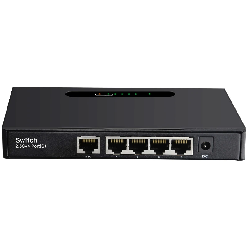Interruptor de rede do gigabit do Desktop, ethernet, cubo do Lan, divisor do Internet, automóvel, 1000Mbps, 2500Mbps, 2.5G